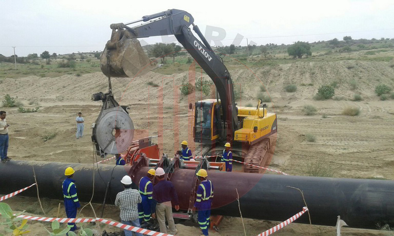 Laying HDPE Pipe Line From Nabisar to Thar Coal Km 20+000 To Km 30+000.